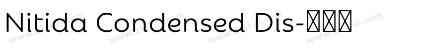 Nitida Condensed Dis字体转换